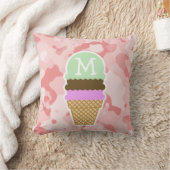 Baby roze Camo; ijskiemkloon Kussen (Deken)