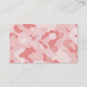 Baby Roze Camo; Persoonlijk Visitekaartje (Achterkant)