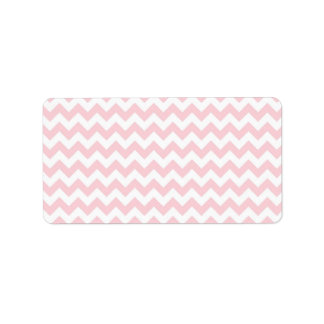 Baby roze Chevron Etiket