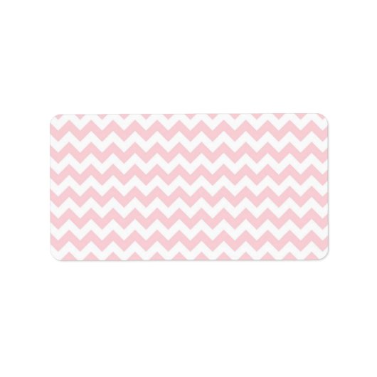 Baby roze Chevron Etiket (Voorkant)