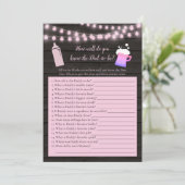 Baby roze die het beste spelletje van vader tot ma kaart (Staand voorkant)