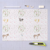 Baby roze dieren houden het neursery Patroon vol Tissuepapier (Craft)