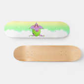 Baby roze draak gekraakte eierstokken skateboard (Horizontaal)