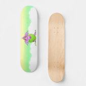 Baby roze draak gekraakte eierstokken skateboard (Voorkant)