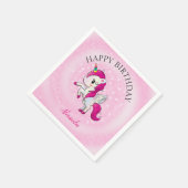 Baby Roze Eenhoorn Servet (Hoek)