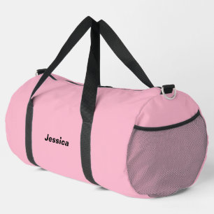 Baby roze effen kleur Aangepaste naam Plunjezak