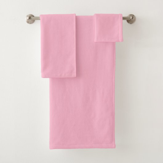 Baby roze effen kleur bad handdoek (Insitu)