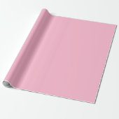 Baby roze effen kleur cadeaupapier (Uitgerold)
