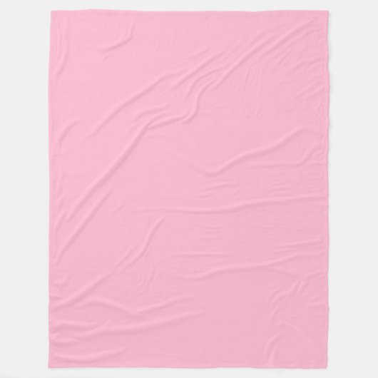 Baby roze effen kleur fleece deken (Voorkant)