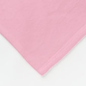 Baby roze effen kleur fleece deken (Hoek)