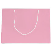 Baby roze effen kleur groot cadeauzakje (Voorkant)