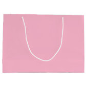 Baby roze effen kleur groot cadeauzakje (Achterkant)