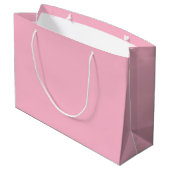 Baby roze effen kleur groot cadeauzakje (Achterkant Gekanteld)