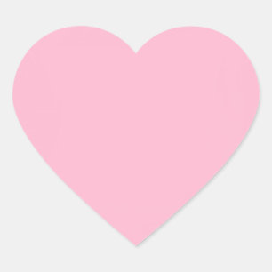 Baby roze effen kleur hart sticker
