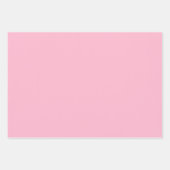 Baby roze effen kleur inpakpapier vel (Voorkant 2)