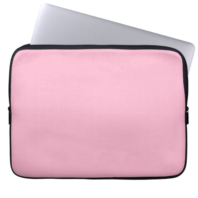 Baby roze effen kleur laptop sleeve (Voorkant)