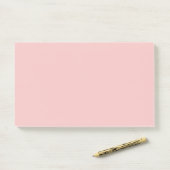 Baby roze (effen kleur) post-it® notes (Op bureau)