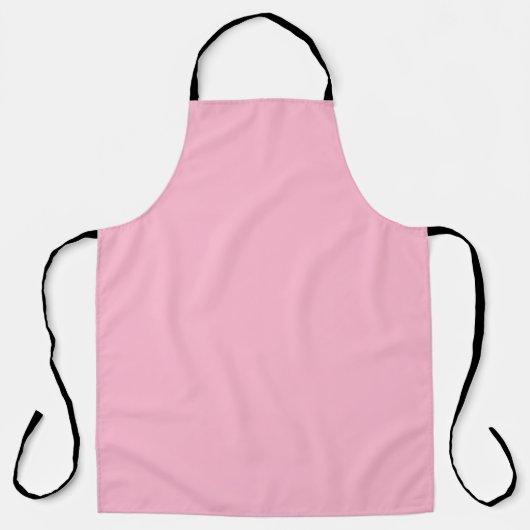 Baby roze effen kleur schort (Voorkant)