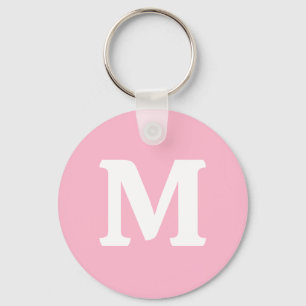 Baby roze effen kleur sleutelhanger