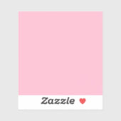 Baby roze effen kleur sticker (Vel)