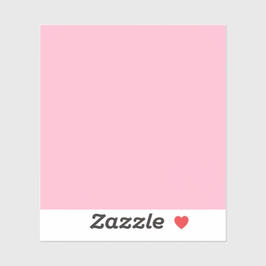 Baby roze effen kleur sticker (Vel)