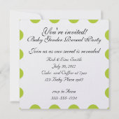 Baby Roze en Blauw Geslacht Onthullen Uitnodiging  (Achterkant)