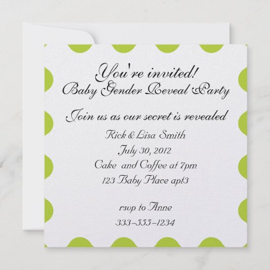 Baby Roze en Blauw Geslacht Onthullen Uitnodiging  (Achterkant)