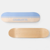 Baby roze en blauw persoonlijk skateboard (Horizontaal)