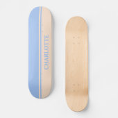 Baby roze en blauw persoonlijk skateboard (Voorkant)