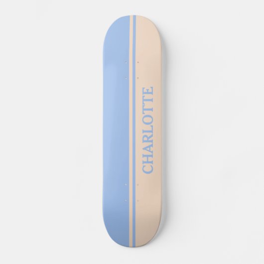 Baby roze en blauw persoonlijk skateboard (Voorkant)