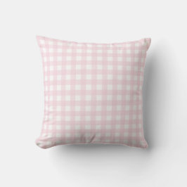 Baby Roze en White Medium Gingham. Sierkussens Kussen
