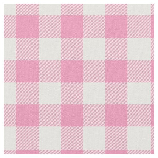 Baby roze en witte geruite streep stof (Close Up)