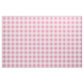 Baby roze en witte geruite streep stof (Fat Quarter)