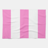 Baby roze en witte tapkeukenhandleiding theedoek (Horizontaal)