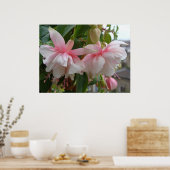 Baby roze en witte vloeren van Fuschia Poster (Keuken)