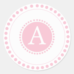 Baby Roze - Gepersonaliseerde envelopzegels Ronde Sticker