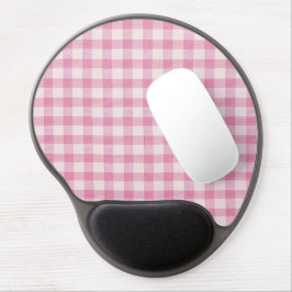 Baby Roze Gingham Gel Muismat