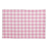 Baby Roze Gingham Kussensloop (Achterkant)