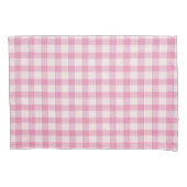 Baby Roze Gingham Kussensloop (Voorkant)