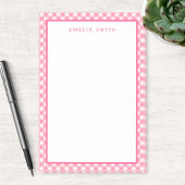 Baby Roze Gingham met Border Post-it® Notes