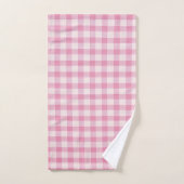 Baby Roze Gingham Patroon Bad Handdoek (Handdoek)