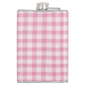 Baby Roze Gingham Patroon Heupfles (Achterkant)