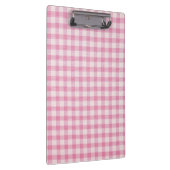 Baby Roze Gingham Patroon Klembord (Rechts)