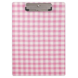 Baby Roze Gingham Patroon Klembord