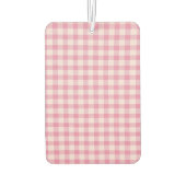 Baby Roze Gingham Patroon Luchtverfrisser (Achterkant)