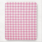 Baby Roze Gingham Patroon Muismat (Voorkant)