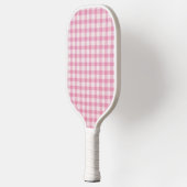 Baby Roze Gingham Patroon Pickleball Paddle (Links)