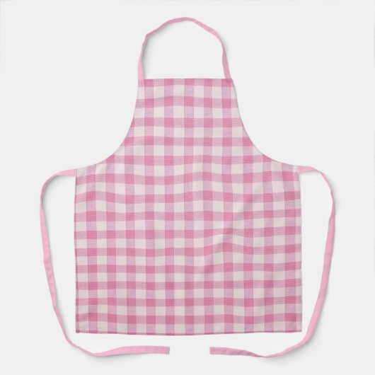 Baby Roze Gingham Patroon Schort (Voorkant)