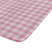 Baby Roze Gingham Patroon Snijplank (Hoek)