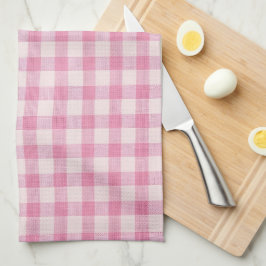 Baby Roze Gingham Patroon Theedoek